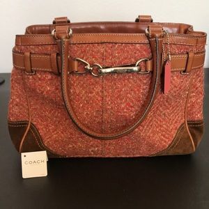 Coach “Scaro” handbag in Camel/Rose